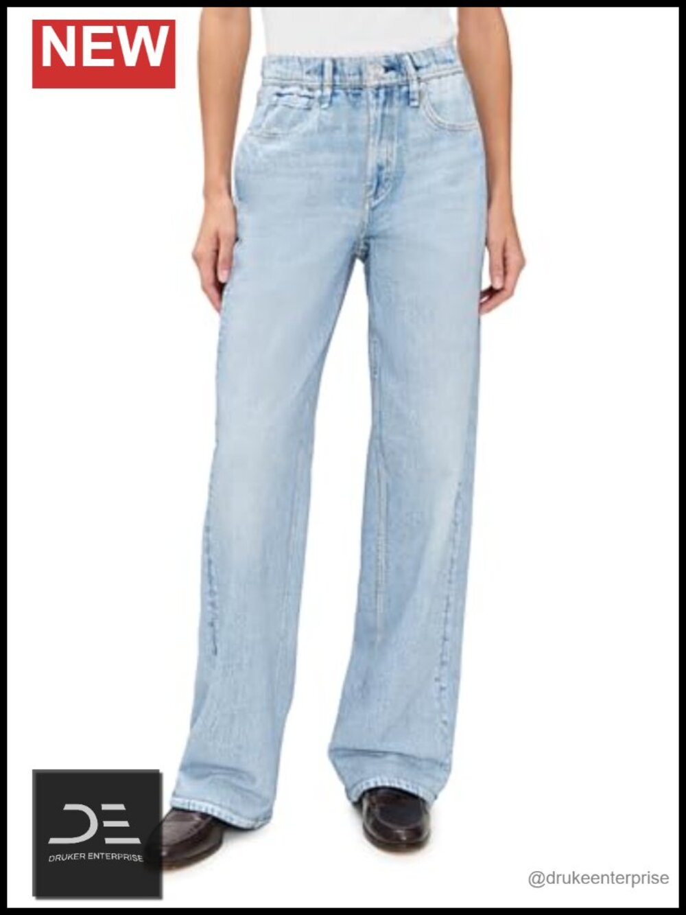 Rag & Bone Women's Rb Miramar Terry Pull On Wide Leg Jeans
